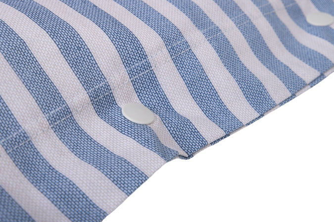 Completo letto lenzuola federe letto stampa fantasia 100% cotone Made in Italy RIGA MINI  AZZURRO - SmartDecoHome