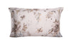 Completo letto lenzuola stampato stampa fantasia in raso di puro di cotone made in Italy MATRIMONIALE FIORI DIPINTI - Vanita di raso