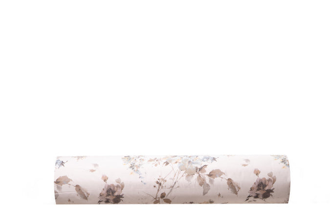 Completo letto lenzuola stampato stampa fantasia in raso di puro di cotone made in Italy MATRIMONIALE FIORI DIPINTI - Vanita di raso