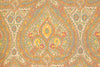 Completo letto lenzuola stampato stampa fantasia in raso di puro di cotone made in Italy MATRIMONIALE CACHEMIRE DORATO - Vanita di raso