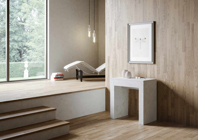 Tavolo consolle "Foggia" allungabile in legno per sala da pranzo