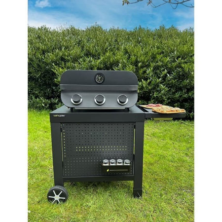 Barbecue a gas - COOK'IN GARDEN - Flavo 60 - autoportante - 3 bruciatori dritti in acciaio inox - 8,4 kW - Accensione piezzo