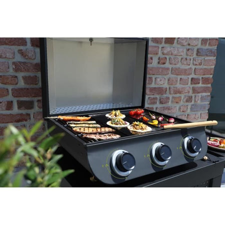 Barbecue a gas - COOK'IN GARDEN - Flavo 60 - autoportante - 3 bruciatori dritti in acciaio inox - 8,4 kW - Accensione piezzo