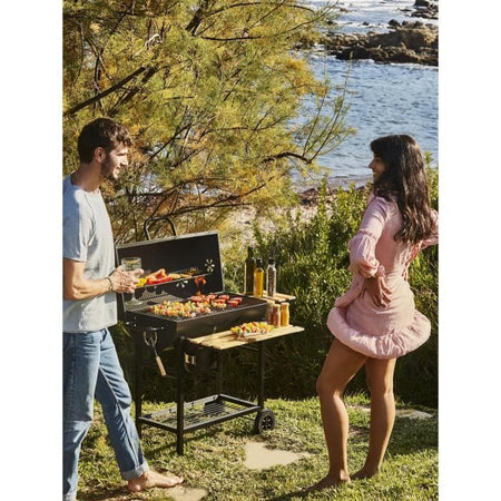 Barbecue a carbonella MIKE - Superficie di cottura 71 x 35 cm