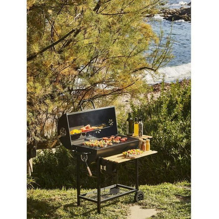 Barbecue a carbonella MIKE - Superficie di cottura 71 x 35 cm