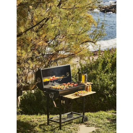 Barbecue a carbonella MIKE - Superficie di cottura 71 x 35 cm
