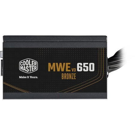 COOLER MASTER MWE Bronze 650W V2 - Alimentazione 650W - 230V (Certificato 80 Plus Bronze 5 anni di garanzia) Cavi flat neri