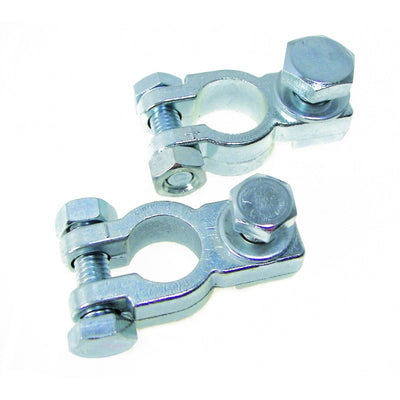 Coppia Morsetto Batt Zincato M8+M8-