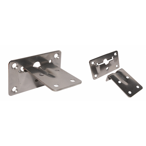 Coppia Supporti Inox Per Mensole