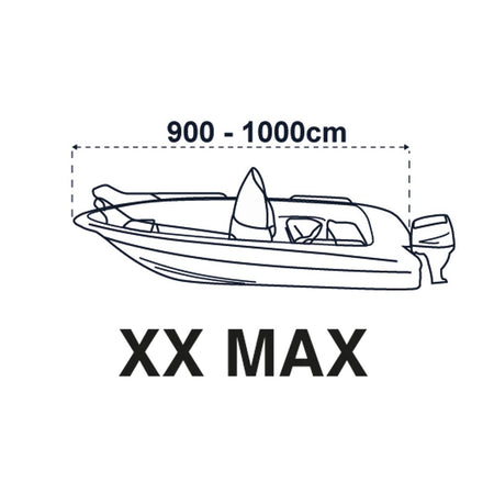 Copribarca Xxmax Telo Copri Barca Universali. Lux Per Barche Lungh. Cm. 950-1000 Largh. Max. Cm 500