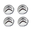 Set 4 Coprimozzo Compatibile Citroen Tappi 60mm Cromato Argento C1 C3 C4 C5 C6 DS3 Berlingo Jumpy Jumper