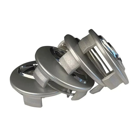 Set 4 Tappi Coprimozzo Borchie Grigio Argento Borchie 60mm Compatibili Hyundai Tucson Santafè Kona Azera Elantra Veloster