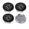 4 Coprimozzo Compatibile Peugeot Tappi 60mm Nero 106 107 206 207 306 307 507 Expert Boxer Partner