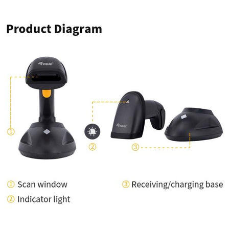 BARCODE WIRELESS 2D LUNGA DIST.CON STAND