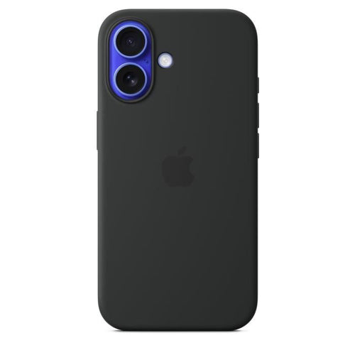 APPLE iPhone 16 - Custodia in silicone con MagSafe - Nera