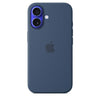 APPLE iPhone 16 - Custodia in silicone con MagSafe - Denim