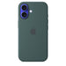 APPLE iPhone 16 - Custodia in silicone con MagSafe - Verde lago