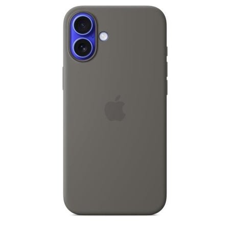 APPLE iPhone 16 Plus - Custodia in silicone con MagSafe - Grigio pietra
