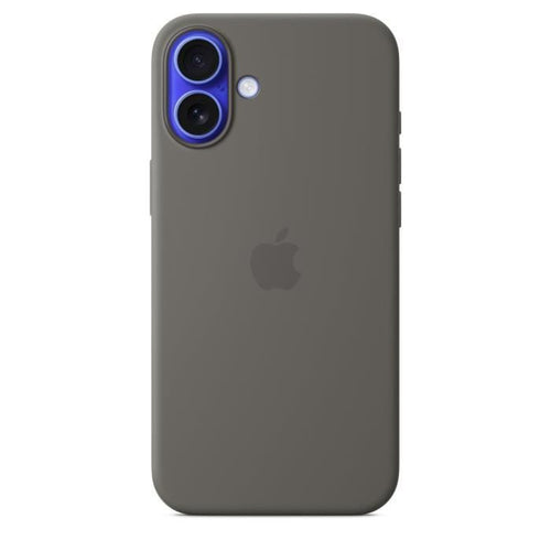 APPLE iPhone 16 Plus - Custodia in silicone con MagSafe - Grigio pietra