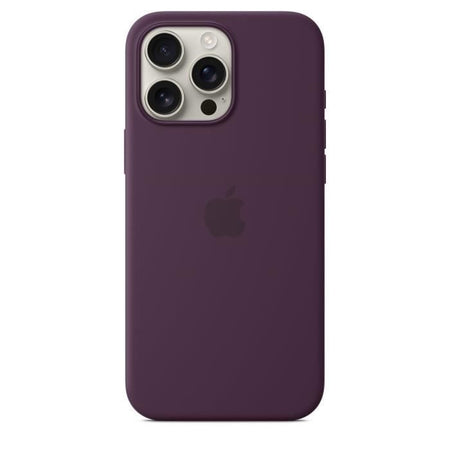 APPLE iPhone 16 Pro Max - Custodia in silicone con MagSafe - Prugna
