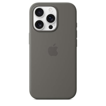 APPLE iPhone 16 Pro - Custodia in silicone con MagSafe - Grigio pietra