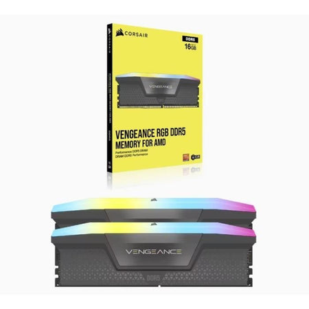 RAM Memory - Corsair - Revenge RGB DDR5 - 32GB 2x16GB Dimm - 5600 MHz - 1.25V - grigio (CMH32GX5M2B5600Z36K)