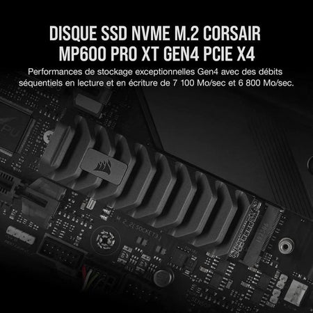 Unità a stato solido Corsair MP600 PRO XT - NVMe PCIe M.2 da 2 TB (CSSD-F2000GBMP600PXT)