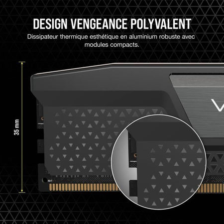 Corsair Vengeance 32GB 2x16GB - DDR5 5200MHz - CAS40 - Black (CMK32GX5M2B5200C40)