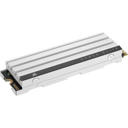 Unità SSD interna - CORSAIR - MP600 ELITE 1TB Gen4 PCIe x4 NVMe M.2 SSD ottimizzata per PS5 con dissipatore di calore LP - Bianco