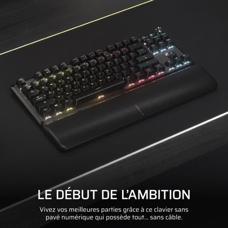 Tastiera da gioco - CORSAIR - K70 Core TKL Wireless - RGB, interruttori MLX Red v2