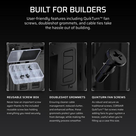 Case per PC - CORSAIR - Serie iCUE LINK 5000T LX RGB - Mid-Tower - Nero