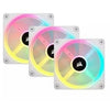 CORSAIR - Serie QX RGB - iCUE LINK QX120 RGB BIANCO - Ventilazione PC - 120mm - Starter Kit
