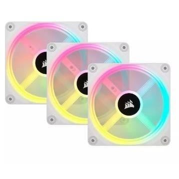 CORSAIR - Serie QX RGB - iCUE LINK QX120 RGB BIANCO - Ventilazione PC - 120mm - Starter Kit