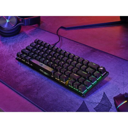 Tastiera da gioco ottica e meccanica - CORSAIR - K65 PRO MINI - Retroilluminazione LED RGB - Interruttori CORSAIR OPX - Nera