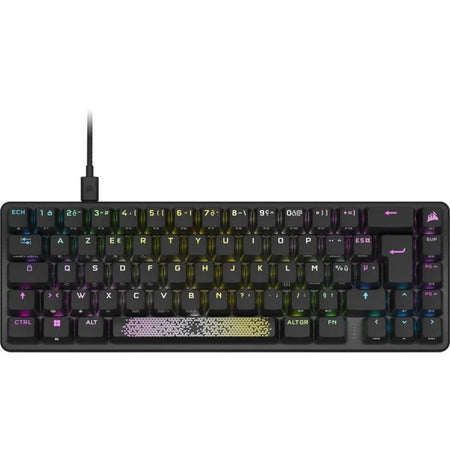 Tastiera da gioco ottica e meccanica - CORSAIR - K65 PRO MINI - Retroilluminazione LED RGB - Interruttori CORSAIR OPX - Nera