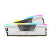 Memoria RAM - CORSAIR - Vengeance RGB DDR5 RAM 32 GB (2x16 GB) 6000 MHz CL30 compatibile con Intel XMP iCUE - Bianco