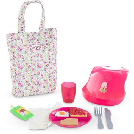 Accessori per neonati - COROLLE - Contenitore per pasti grande - Per bambole da 36 e 42 cm - 11 accessori - Dai 2 anni in su