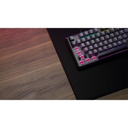 Tastiera da gioco meccanica - CORSAIR - K70 CORE RGB - Interruttori lineari CORSAIR Red - Insonorizzazione - Rotella - Grigia