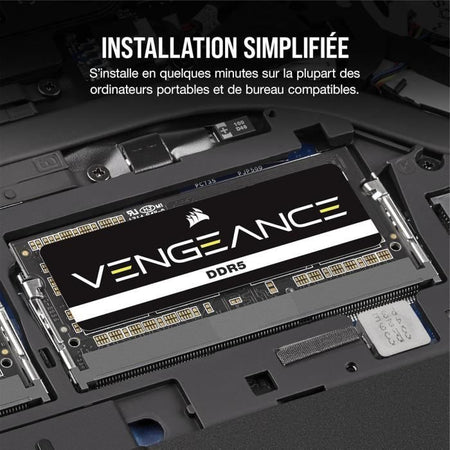 Memoria RAM SO-DIMM - Corsair - Vengeance - 16 GB - 5200 MHz - CL44