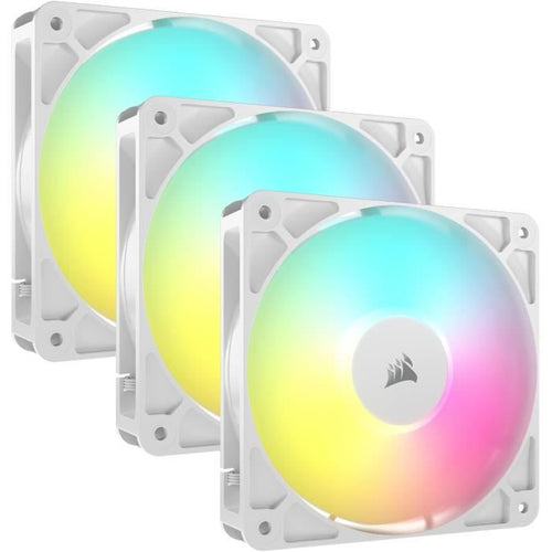 Confezione da 3 ventole ARGB da 120 mm - CORSAIR - RS120 - Bianco