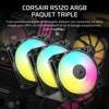 Confezione da 3 ventole ARGB da 120 mm - CORSAIR - RS120 - Raffreddamento eccezionale ed effetti di luce dinamici