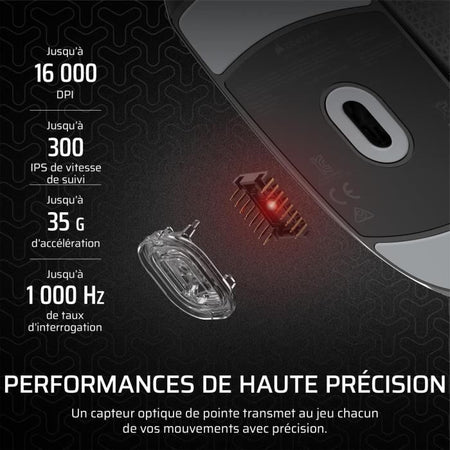 Mouse da gioco cablato - CORSAIR - M55 Cablato - 16.000 DPI - Ergonomico - Retroilluminazione RGB
