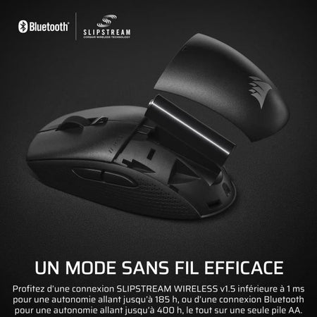 Mouse da gioco wireless - CORSAIR - M55 Wireless - Nero, simmetrico