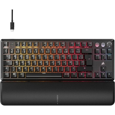 Tastiera da gioco - CORSAIR - K70 Pro TKL - Interruttori MGX Hyperdrive - Retroilluminazione RGB - AZERTY