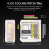 Case PC ATX - CORSAIR - 5000T LX RGB - 3 ventole LX120 RGB - Illuminazione Aurora RGB - Bianco