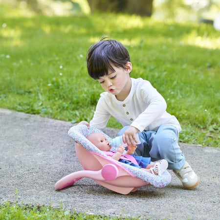 Marsupio porta-bambole floreale per bambole da 36 e 42 cm