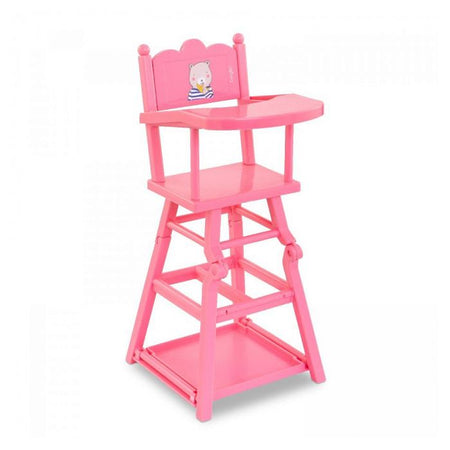 Corolle - sedia alta rosa - Accessorio per pasti - per Poupon 36 e 42 cm - 3 anni