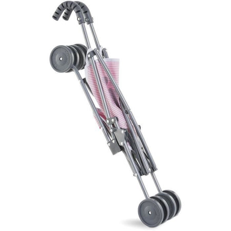 Accessorio bebè - COROLLE - Passeggino in canna rosa per bambino da 30, 36 e 42 cm - Dai 3 anni in su