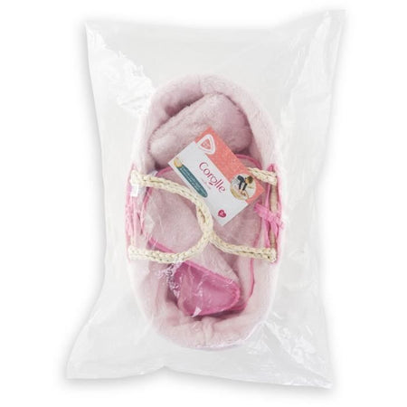 Accessori per bambole - COROLLE - Set culla in peluche rosa - per bambole da 36 e 42 cm - da 3 anni