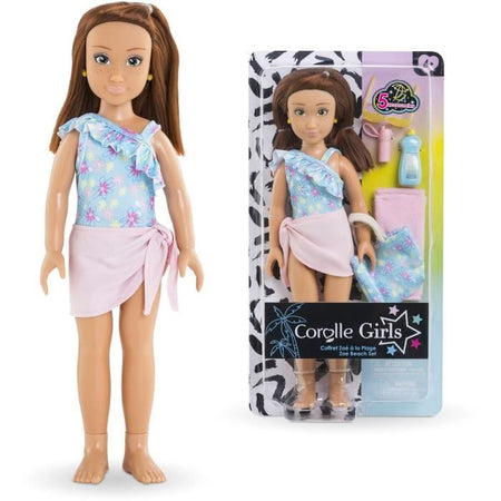Box Zoé in spiaggia COROLLE GIRLS - bambola manichino - 5 accessori - 28 cm - A partire da 4 anni